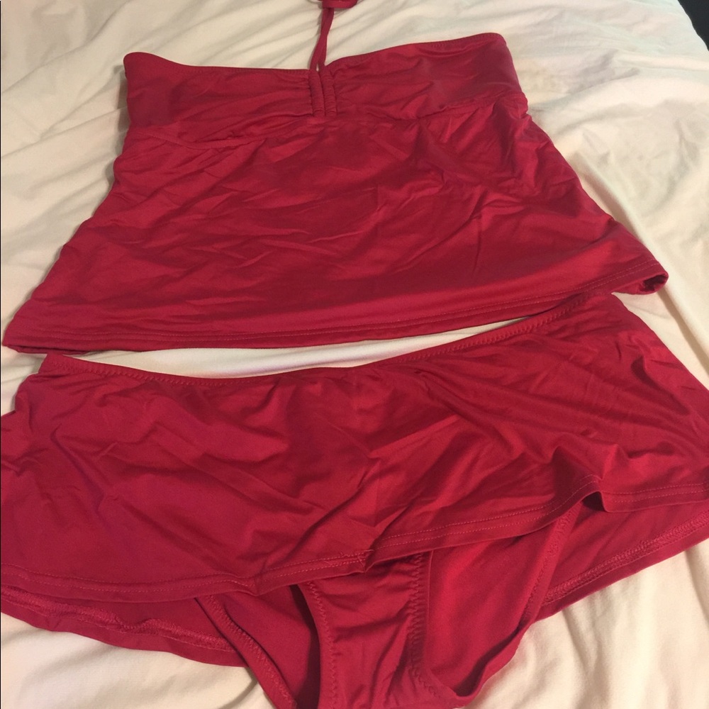 Red tankini
